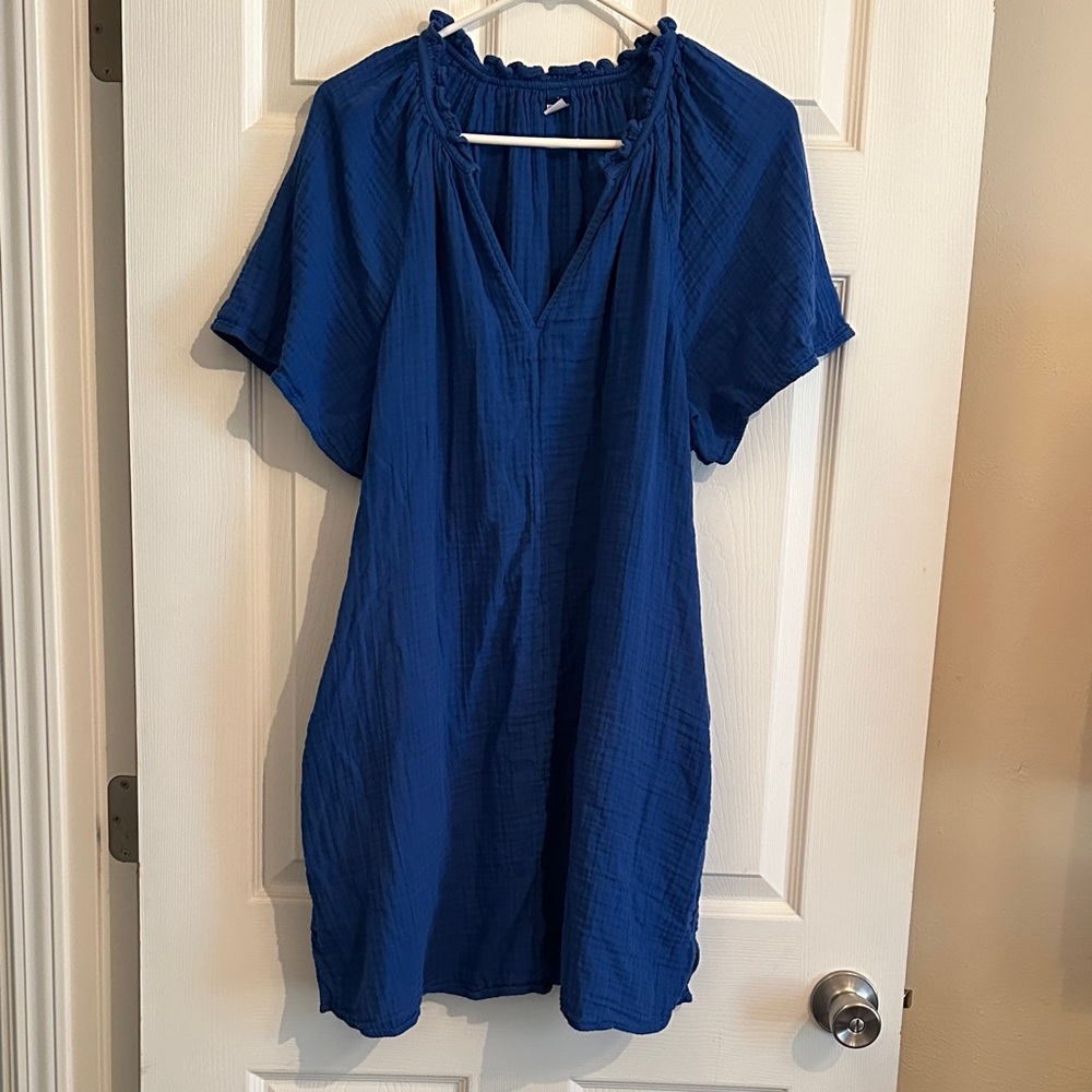 Old Navy Ruffled Blue dress